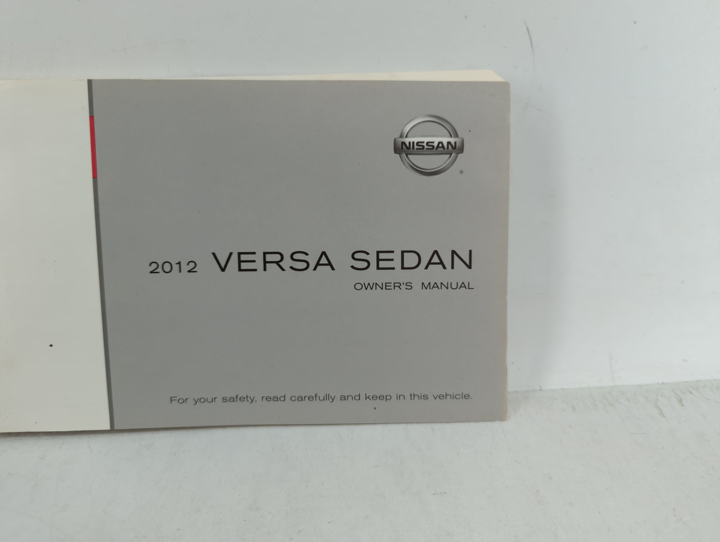 2012 Nissan Versa Owners Manual Book Guide OEM Used Auto Parts - Oemusedautoparts1.com