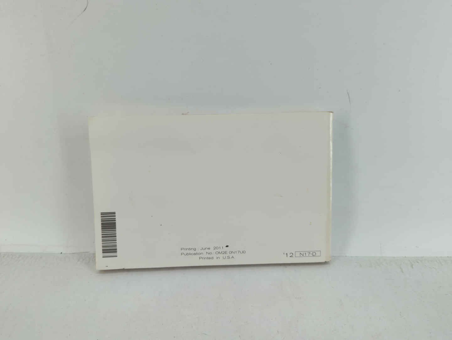 2012 Nissan Versa Owners Manual Book Guide OEM Used Auto Parts - Oemusedautoparts1.com