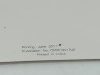 2012 Nissan Versa Owners Manual Book Guide OEM Used Auto Parts - Oemusedautoparts1.com