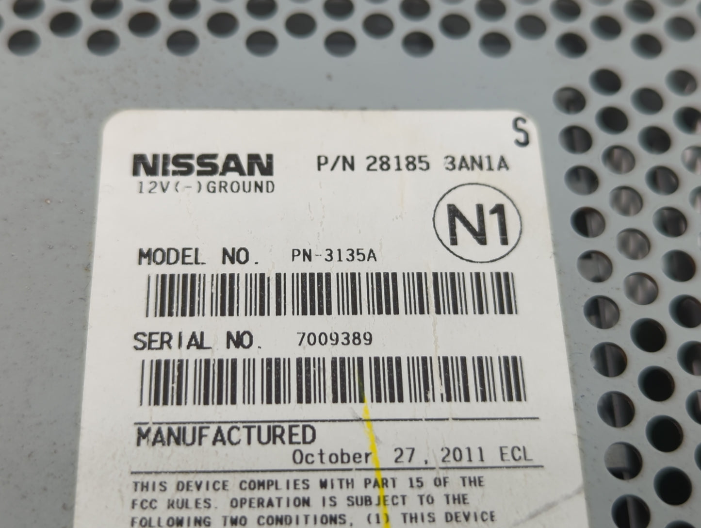 2012-2013 Nissan Versa Am Fm Cd Player Radio Receiver - Oemusedautoparts1.com