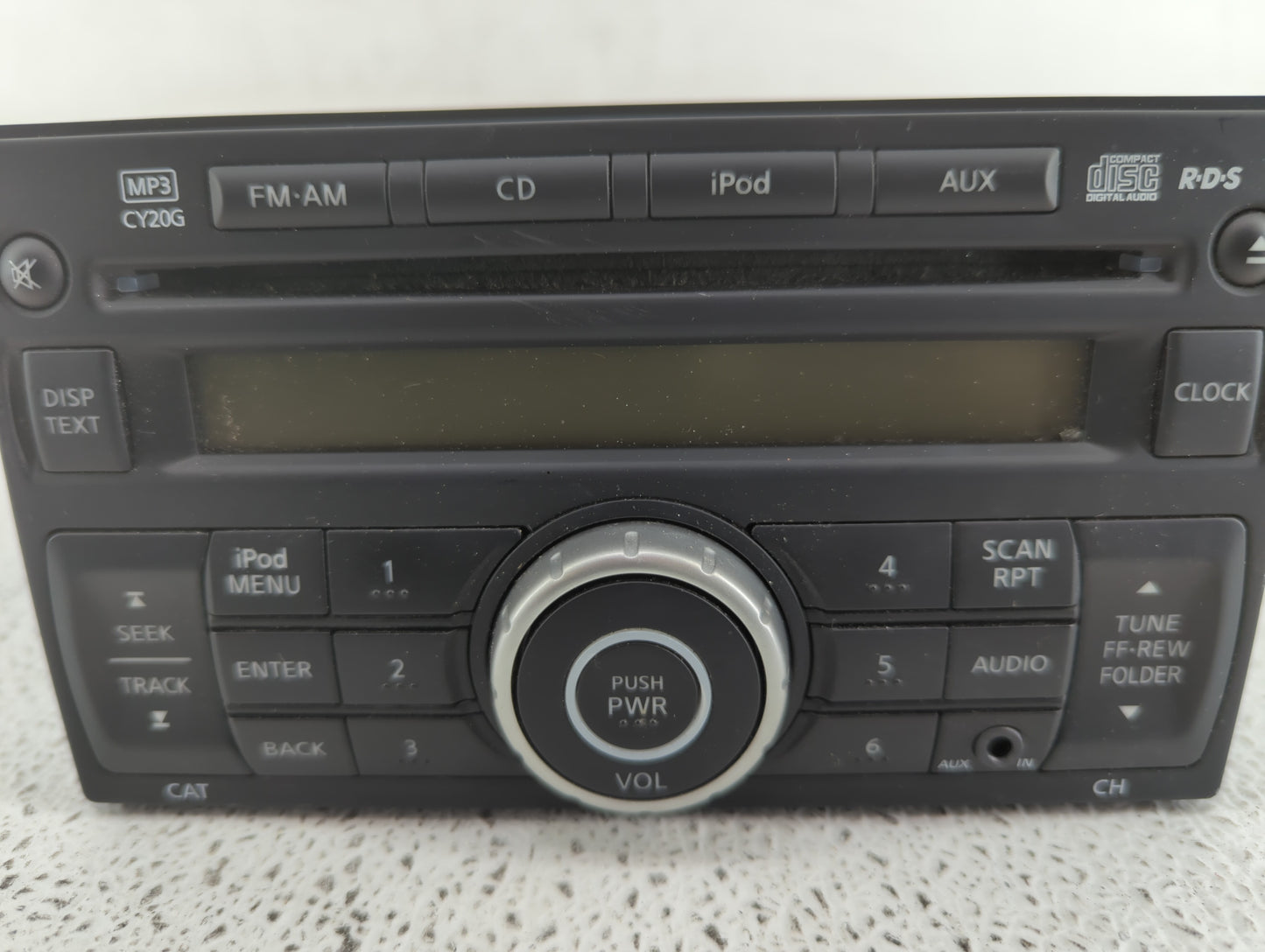 2012-2013 Nissan Versa Radio AM FM Cd Player Receiver Replacement P/N:28185 3AN1A 28185 3ANSA Fits Fits 2012 2013 OEM Used A