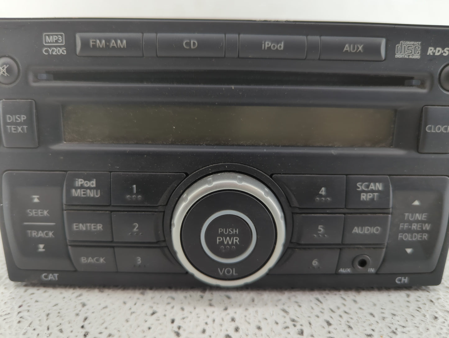 2012-2013 Nissan Versa Radio AM FM Cd Player Receiver Replacement P/N:28185 3AN1A 28185 3ANSA Fits Fits 2012 2013 OEM Used A