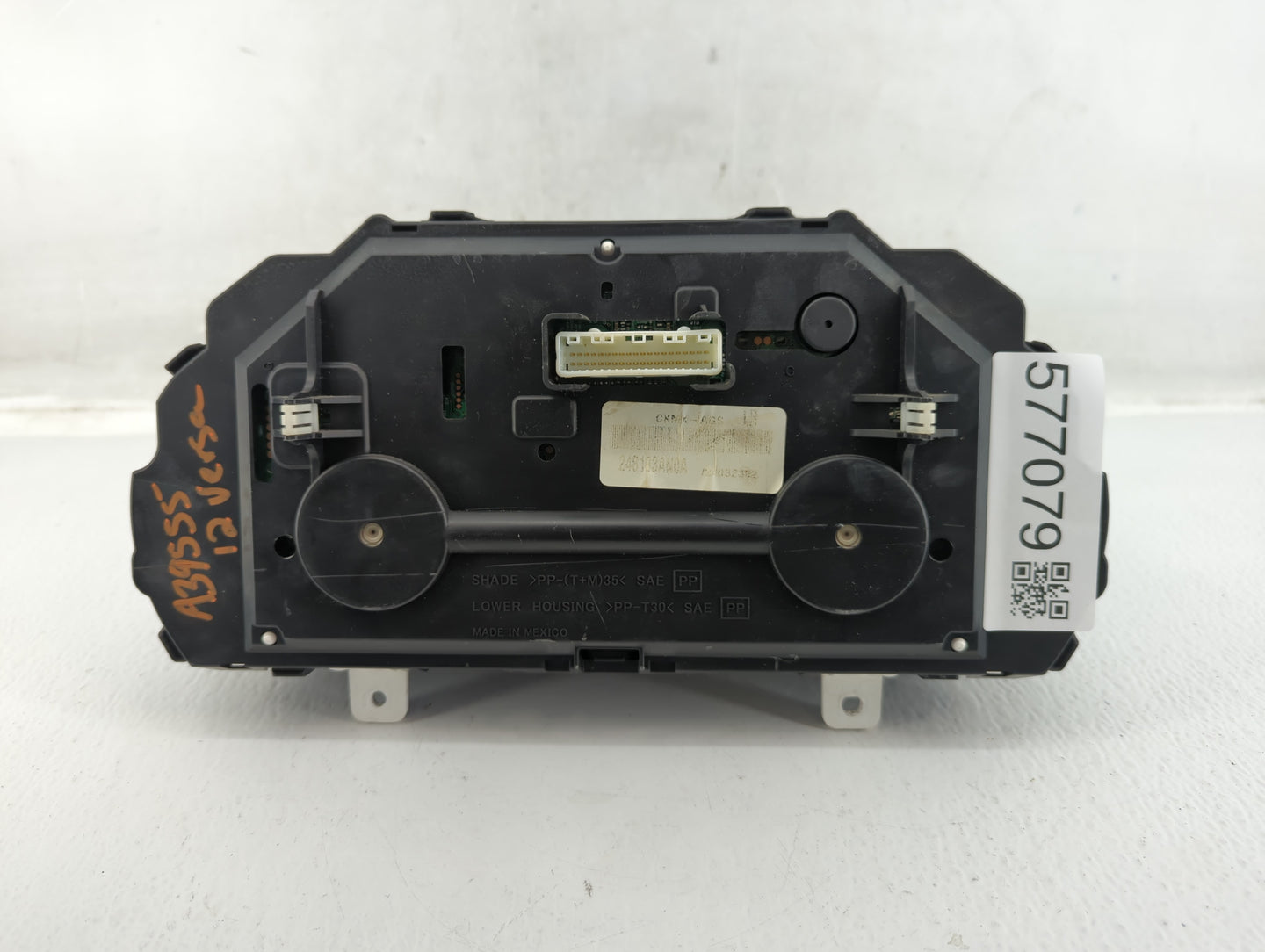 2012 Nissan Versa Instrument Cluster Speedometer Gauges P/N:248183AN0A Fits OEM Used Auto Parts - Oemusedautoparts1.com
