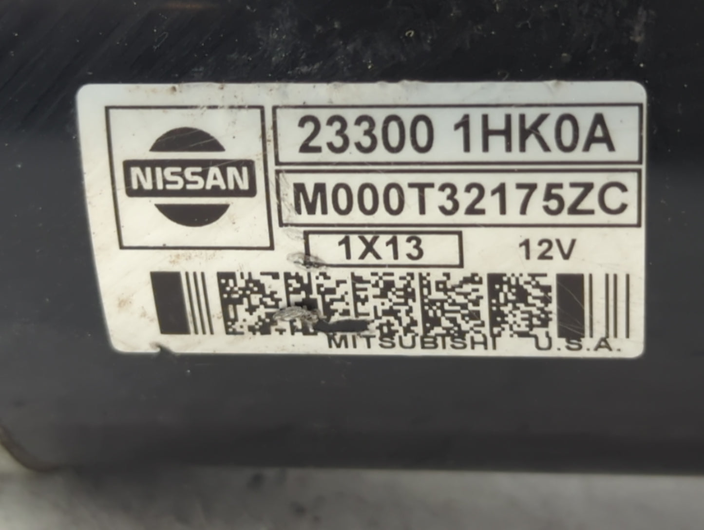 2012-2014 Nissan Versa Car Starter Motor Solenoid OEM P/N:M000T32175ZC 23300 1HK0A Fits Fits 2012 2014 OEM Used Auto Parts -