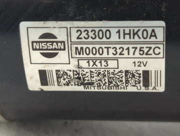 2012-2014 Nissan Versa Car Starter Motor Solenoid OEM P/N:M000T32175ZC 23300 1HK0A Fits Fits 2012 2014 OEM Used Auto Parts