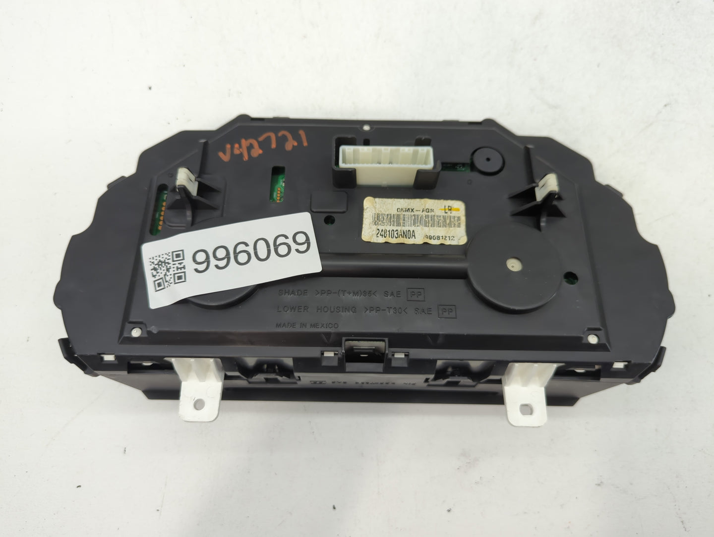 2012 Nissan Versa Instrument Cluster Speedometer Gauges P/N:248103AN0A Fits OEM Used Auto Parts - Oemusedautoparts1.com