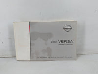 2012 Nissan Versa Owners Manual Book Guide P/N:OM2E 0C11U1 OEM Used Auto Parts - Oemusedautoparts1.com