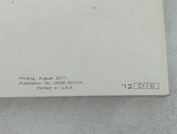 2012 Nissan Versa Owners Manual Book Guide P/N:OM2E 0C11U1 OEM Used Auto Parts - Oemusedautoparts1.com