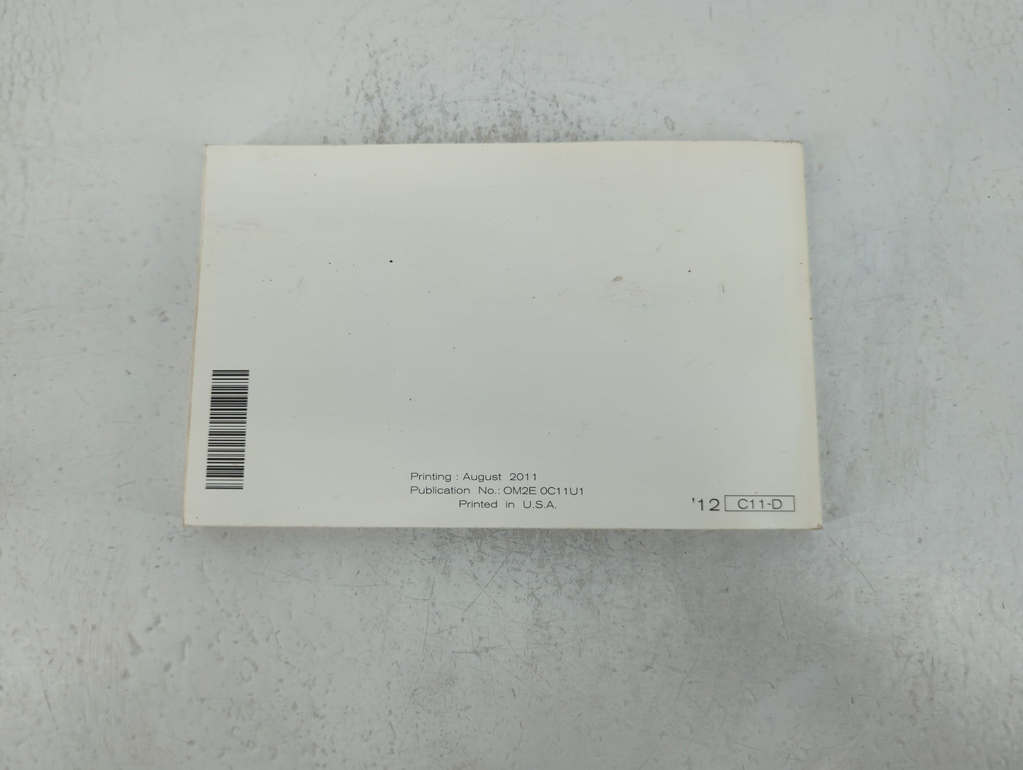 2012 Nissan Versa Owners Manual Book Guide P/N:OM2E 0C11U1 OEM Used Auto Parts - Oemusedautoparts1.com
