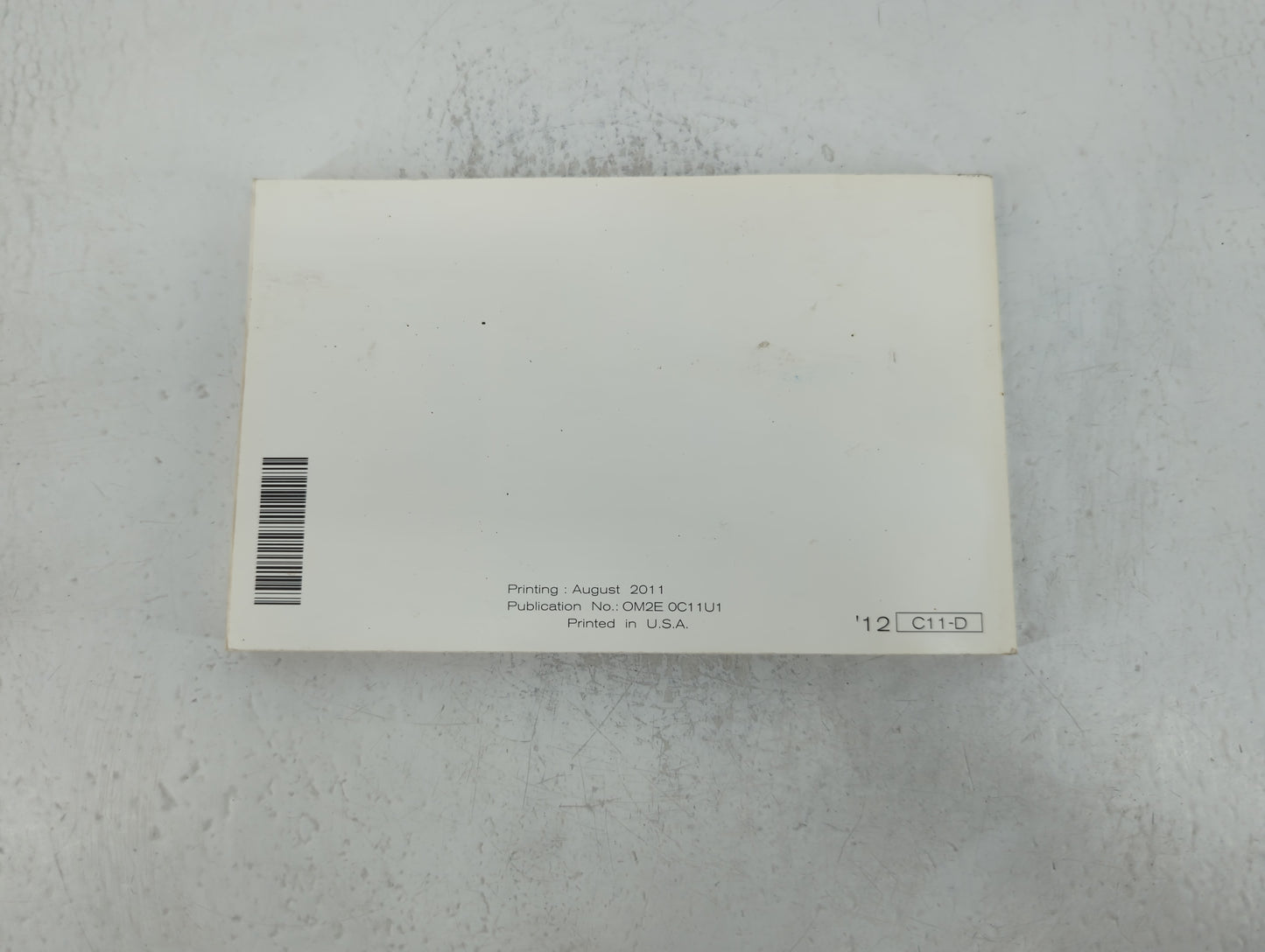 2012 Nissan Versa Owners Manual Book Guide P/N:OM2E 0C11U1 OEM Used Auto Parts - Oemusedautoparts1.com