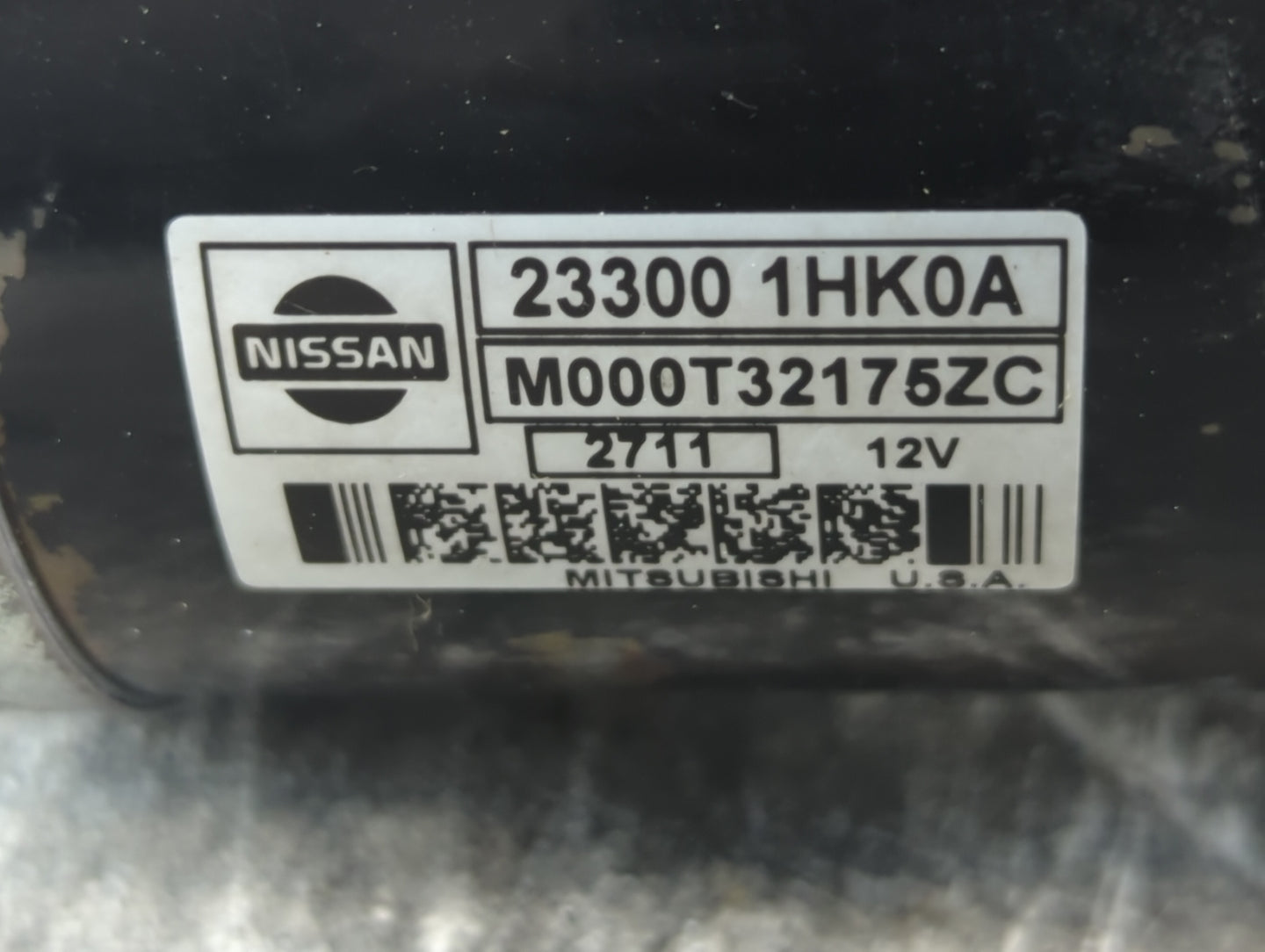 2012-2019 Nissan Versa Car Starter Motor Solenoid OEM P/N:M000T32175ZC 23300 1HK0A Fits OEM Used Auto Parts - Oemusedautopar
