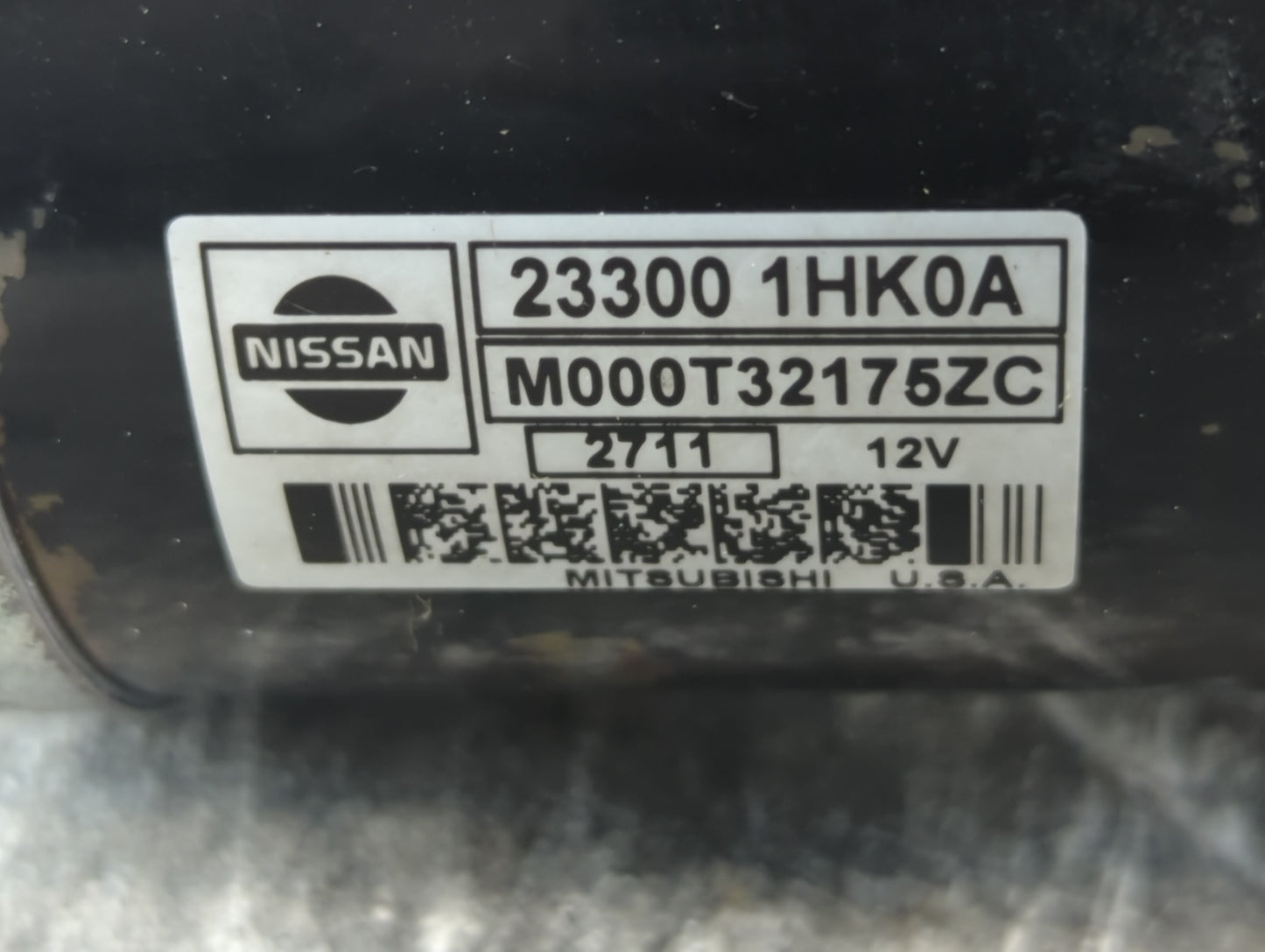 2012-2019 Nissan Versa Car Starter Motor Solenoid OEM P/N:M000T32175ZC 23300 1HK0A Fits OEM Used Auto Parts - Oemusedautopar