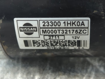 2012-2019 Nissan Versa Car Starter Motor Solenoid OEM P/N:M000T32175ZC 23300 1HK0A Fits OEM Used Auto Parts