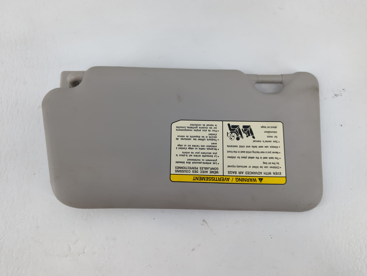 2012 Nissan Versa Sun Visor Shade Replacement Passenger Right Mirror Fits OEM Used Auto Parts - Oemusedautoparts1.com