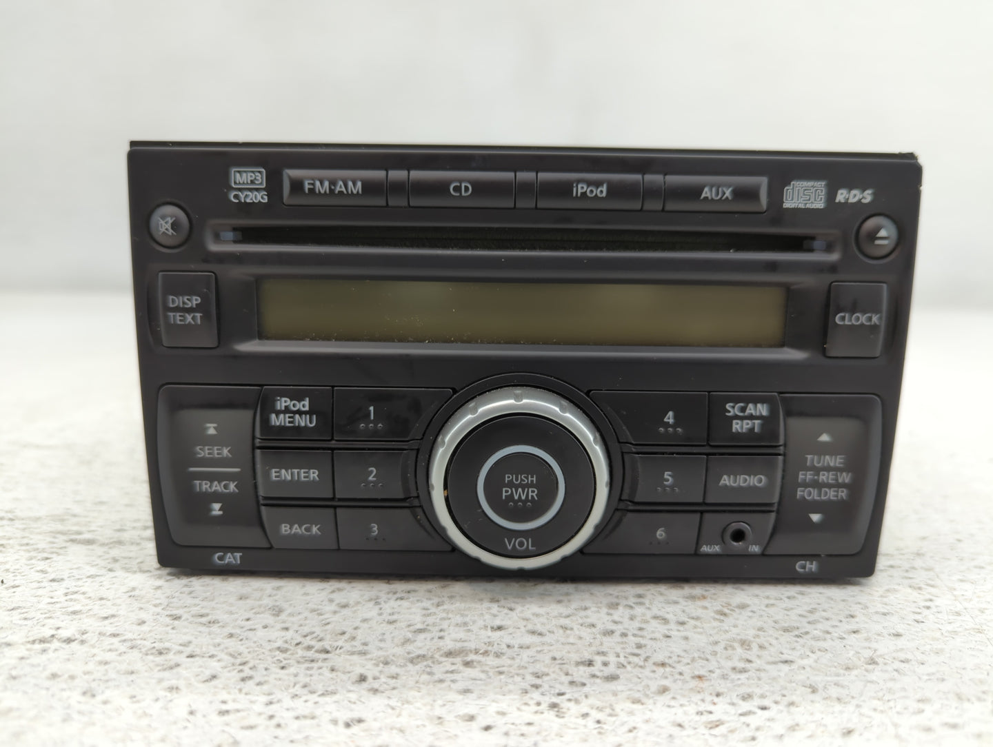 2012-2013 Nissan Versa Radio AM FM Cd Player Receiver Replacement P/N:28185 3AN1A Fits Fits 2012 2013 OEM Used Auto Parts - 