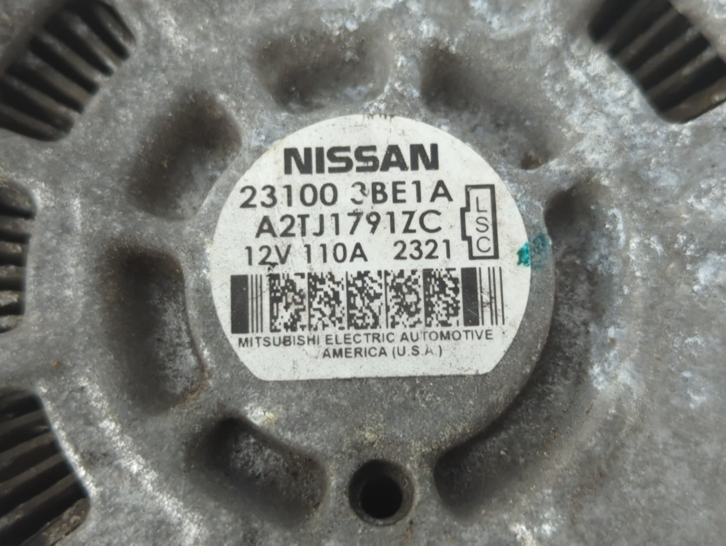 2012-2019 Nissan Versa Alternator Replacement Generator Charging Assembly Engine OEM P/N:A2TJ1791ZC 23100 3BE1A Fits OEM Use
