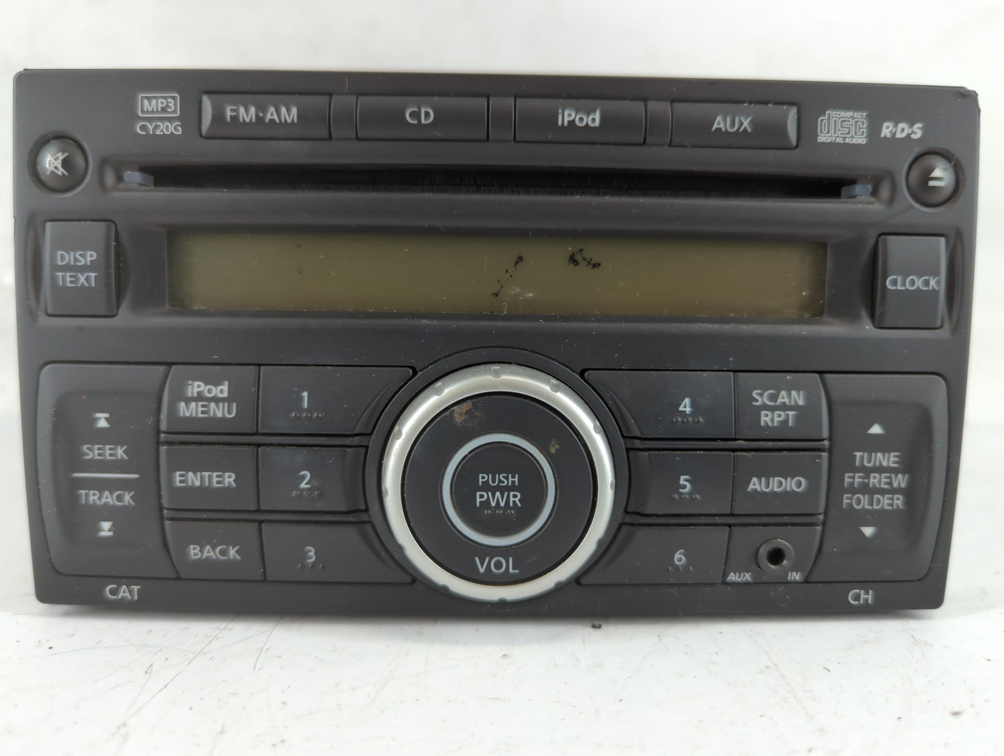 2012-2013 Nissan Versa Radio AM FM Cd Player Receiver Replacement P/N:28185 3AN1A Fits Fits 2012 2013 OEM Used Auto Parts - 