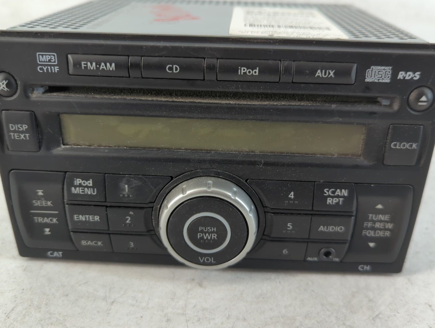 2012-2014 Nissan Versa Radio AM FM Cd Player Receiver Replacement P/N:28185 3AN0A Fits Fits 2012 2013 2014 OEM Used Auto Par