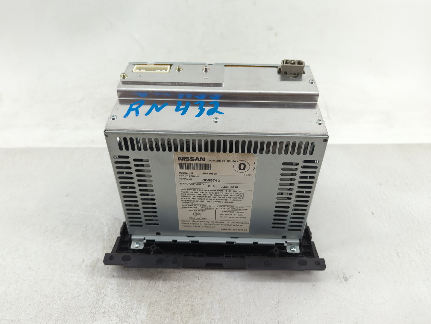 2009-2012 Nissan Xterra Radio AM FM Cd Player Receiver Replacement P/N:28185 9CH0A Fits Fits 2009 2010 2011 2012 OEM Used Au