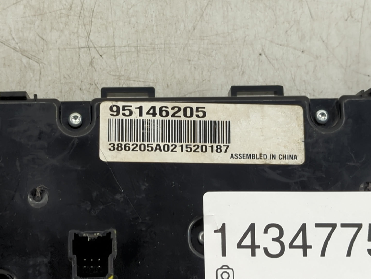 2012 Orland Orlando Climate Control Module Temperature AC/Heater Replacement P/N:95146205 386205A0215Z0187 Fits OEM Used Aut