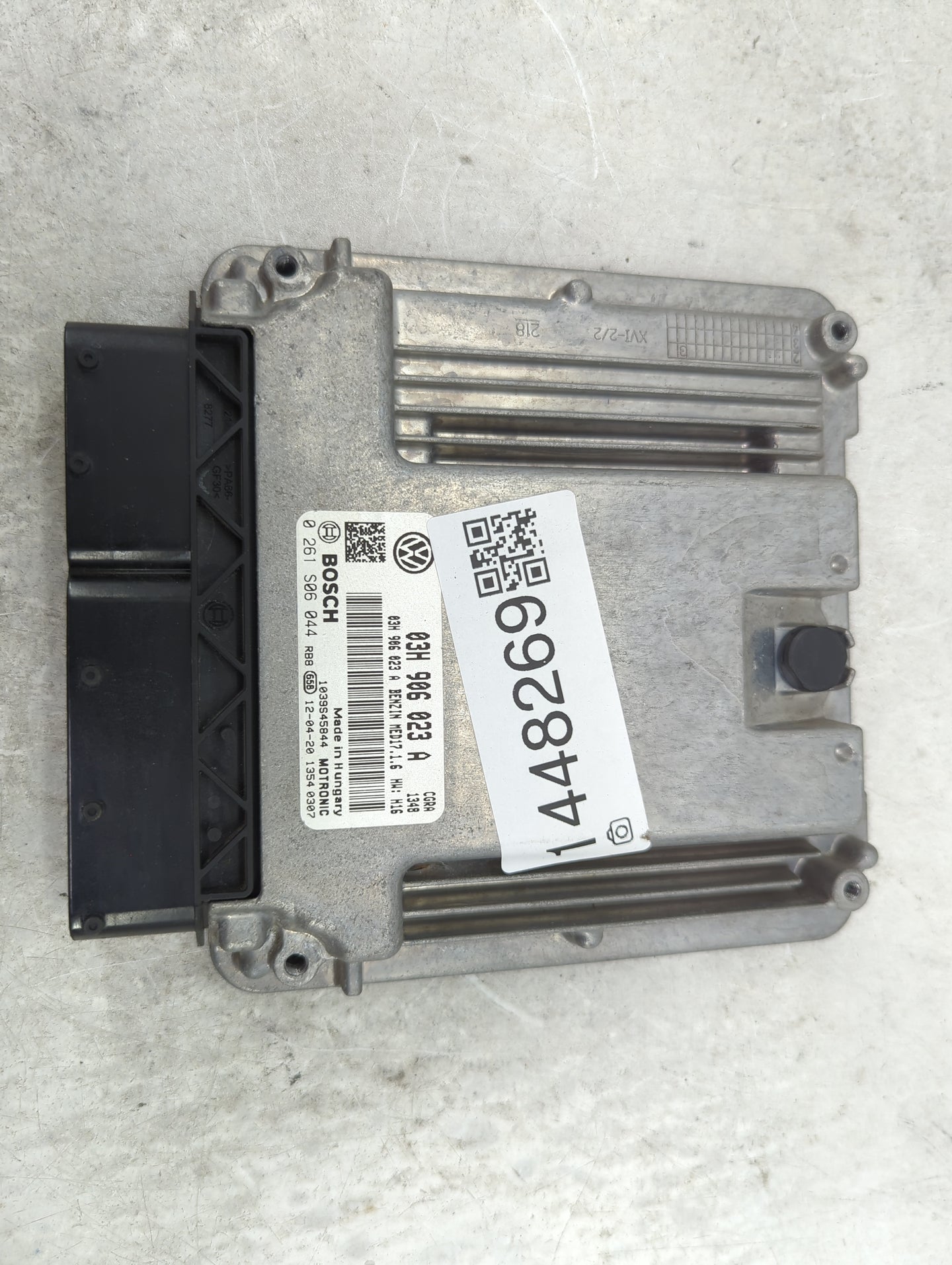 2012 Porsche Cayenne PCM Engine Control Computer ECU ECM PCU OEM P/N:03H 906 023 A 0 261 S06 044, 1039S45844 Fits OEM Used A