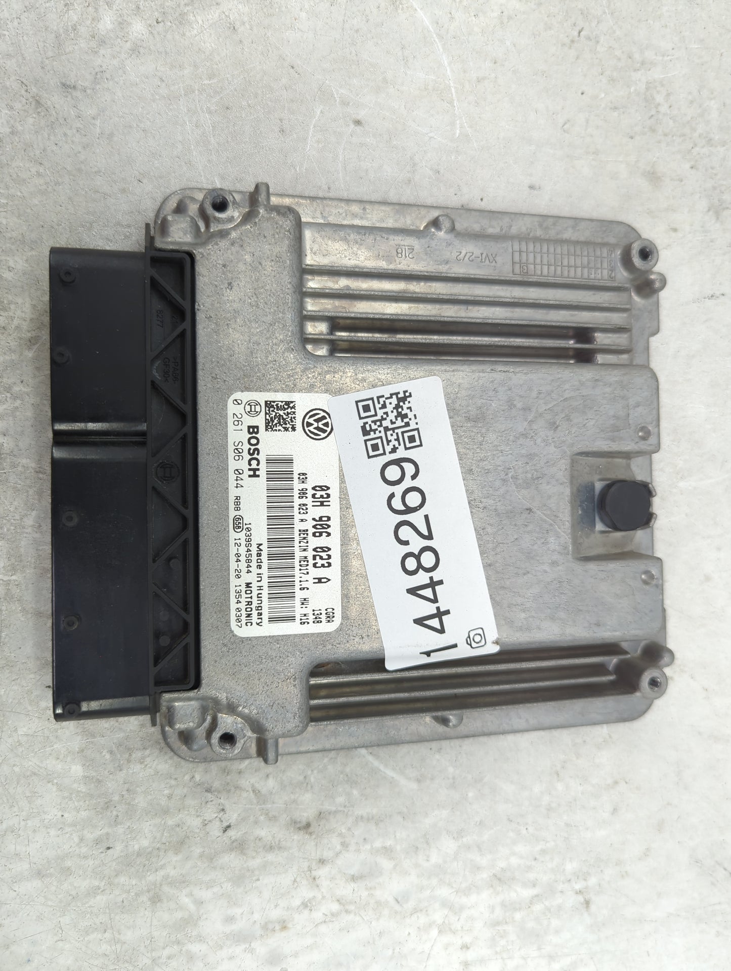 2012 Porsche Cayenne PCM Engine Control Computer ECU ECM PCU OEM P/N:03H 906 023 A 0 261 S06 044, 1039S45844 Fits OEM Used A