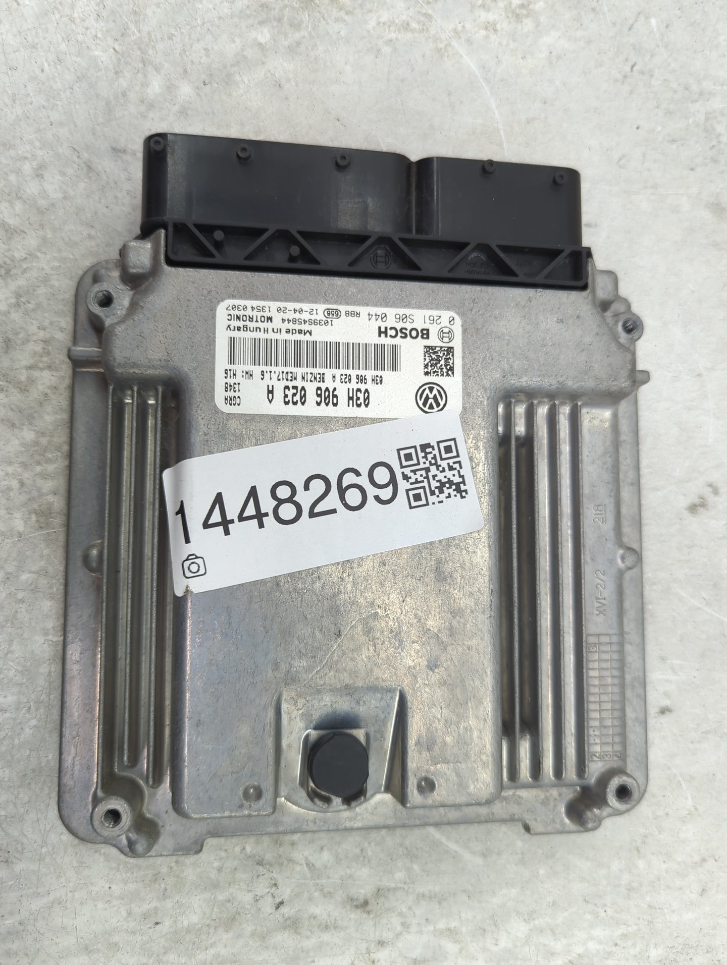 2012 Porsche Cayenne PCM Engine Control Computer ECU ECM PCU OEM P/N:03H 906 023 A 0 261 S06 044, 1039S45844 Fits OEM Used A