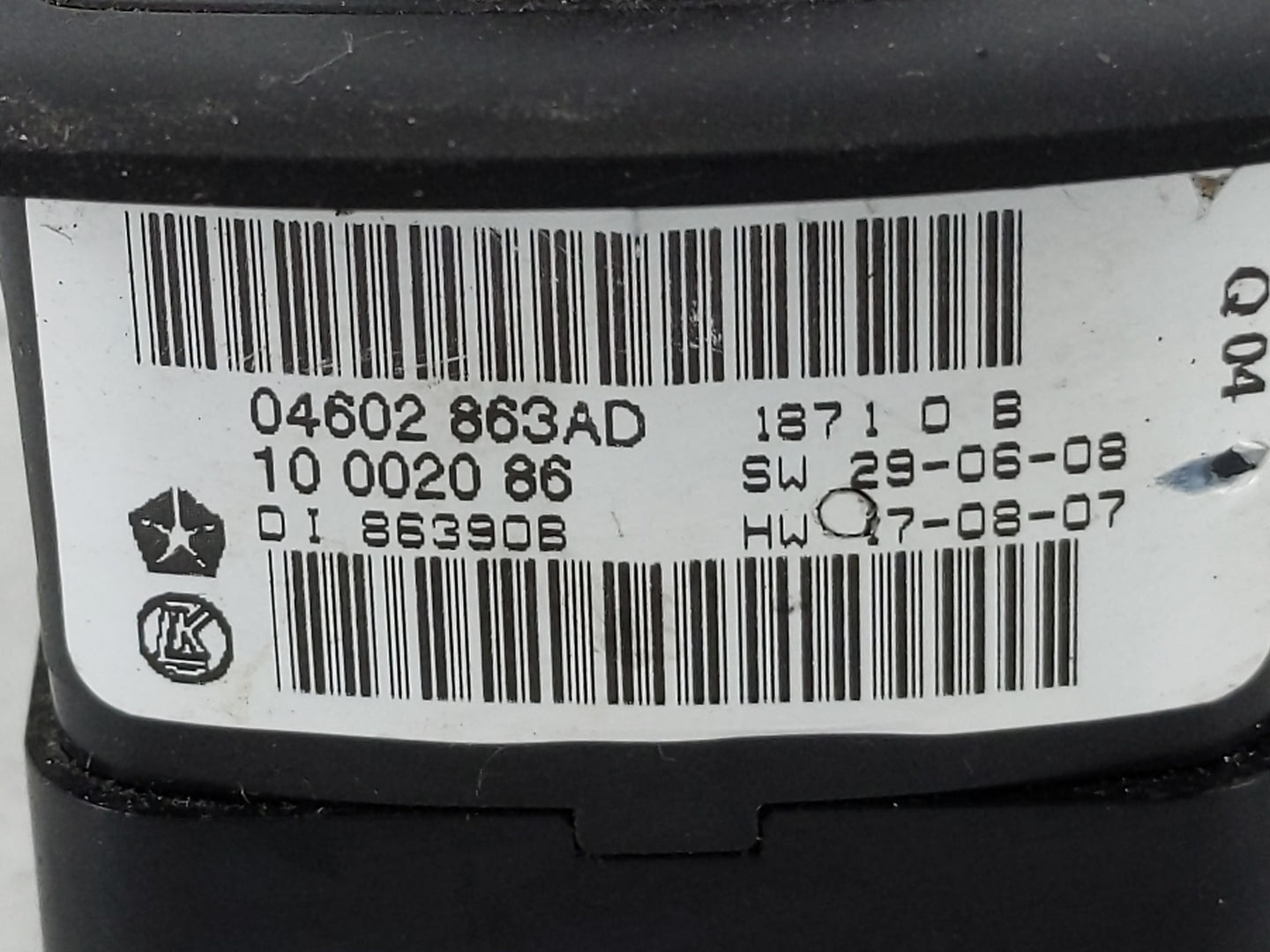 2012 Ram 1500 Master Power Window Switch Replacement Driver Side Left P/N:04602 863AD Fits OEM Used Auto Parts - Oemusedauto