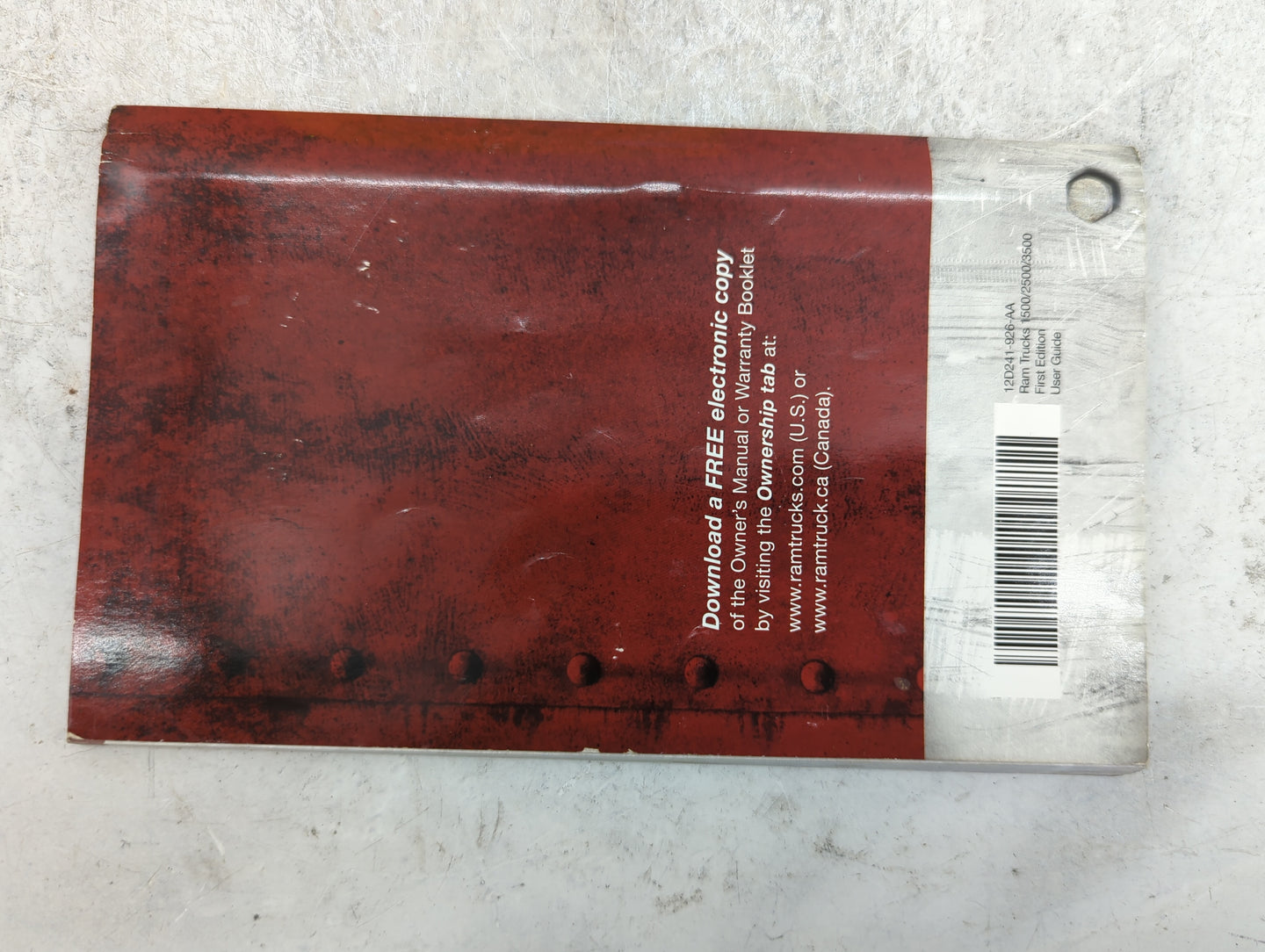2012 Ram 1500 Owners Manual Book Guide P/N:12D241-926-AA 12D241-426-AA OEM Used Auto Parts - Oemusedautoparts1.com
