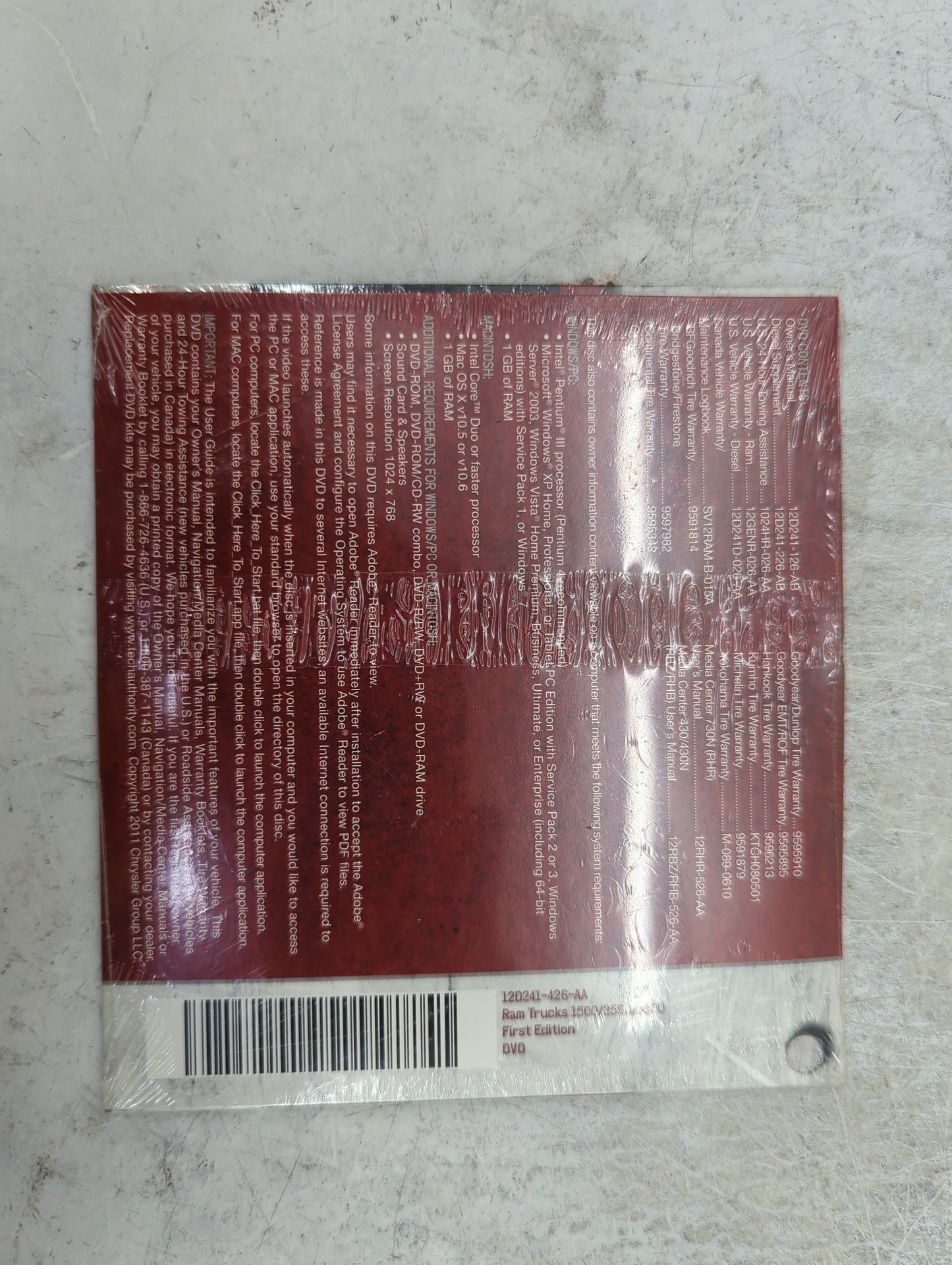 2012 Ram 1500 Owners Manual Book Guide P/N:12D241-926-AA 12D241-426-AA OEM Used Auto Parts - Oemusedautoparts1.com