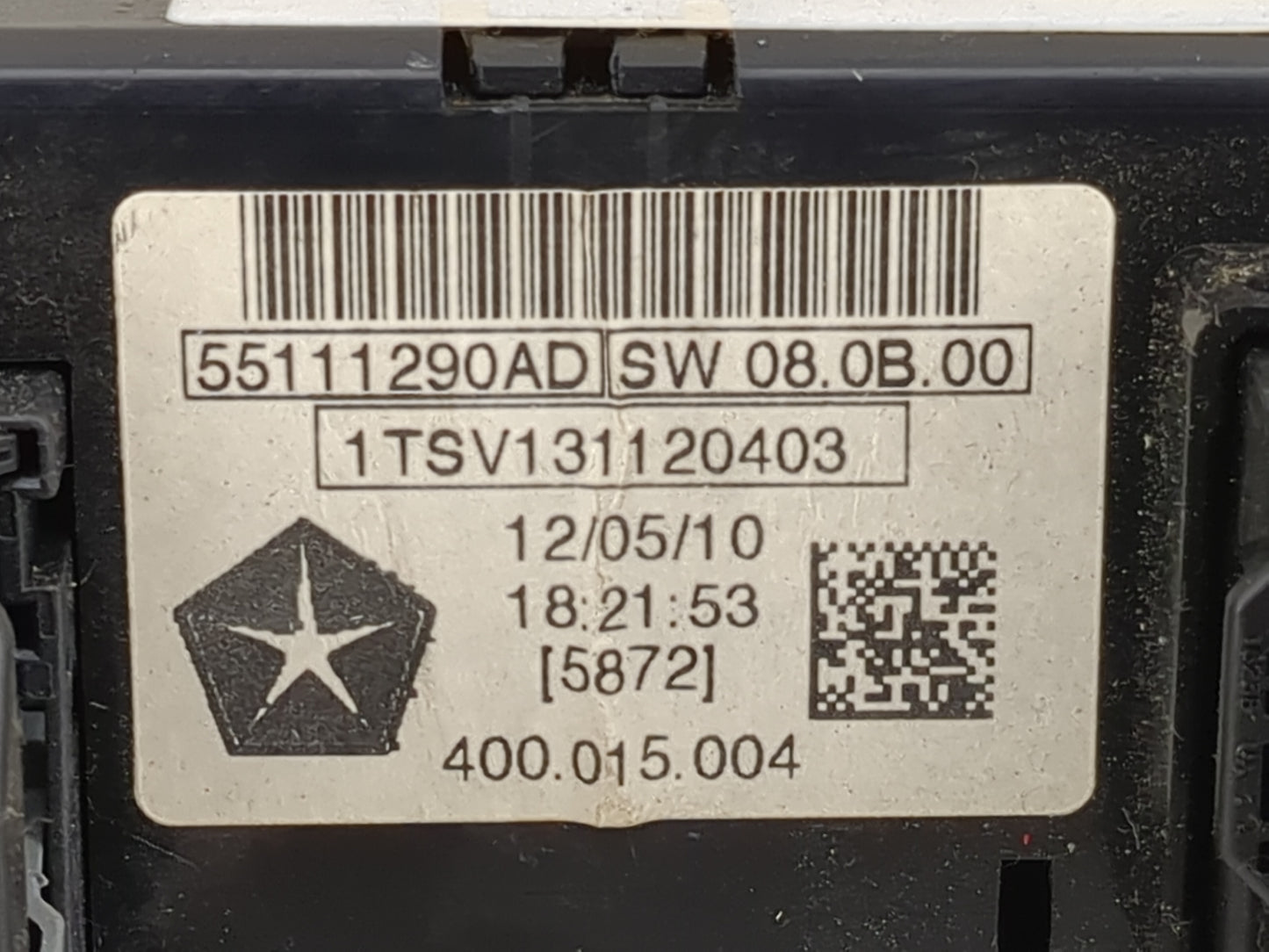 2011-2012 Ram 1500 Climate Control Module Temperature AC/Heater Replacement P/N:55111290AD Fits Fits 2011 2012 OEM Used Auto