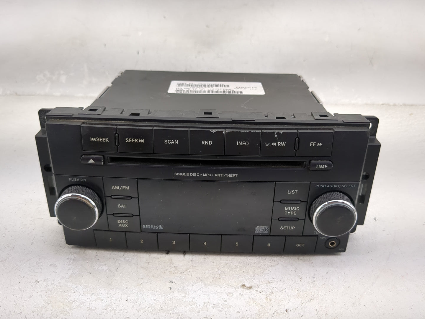 2012 Ram 1500 Radio AM FM Cd Player Receiver Replacement P/N:P05091164AB P05091164AB Fits OEM Used Auto Parts - Oemusedautop