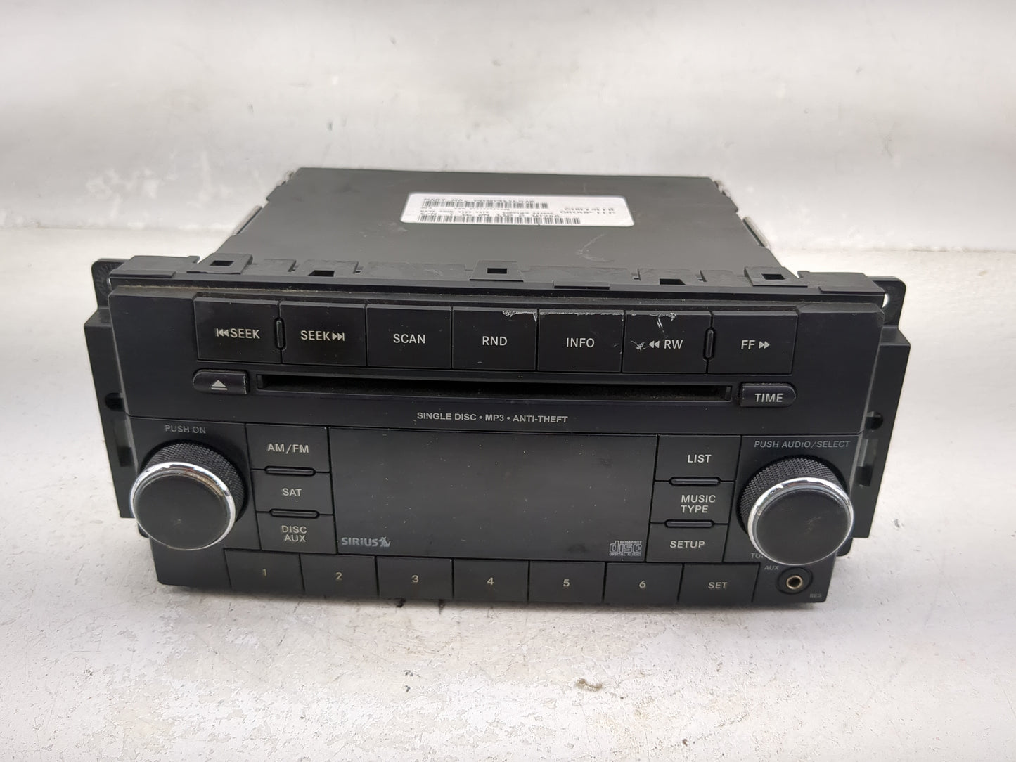2012 Ram 1500 Radio AM FM Cd Player Receiver Replacement P/N:P05091164AB P05091164AB Fits OEM Used Auto Parts - Oemusedautop