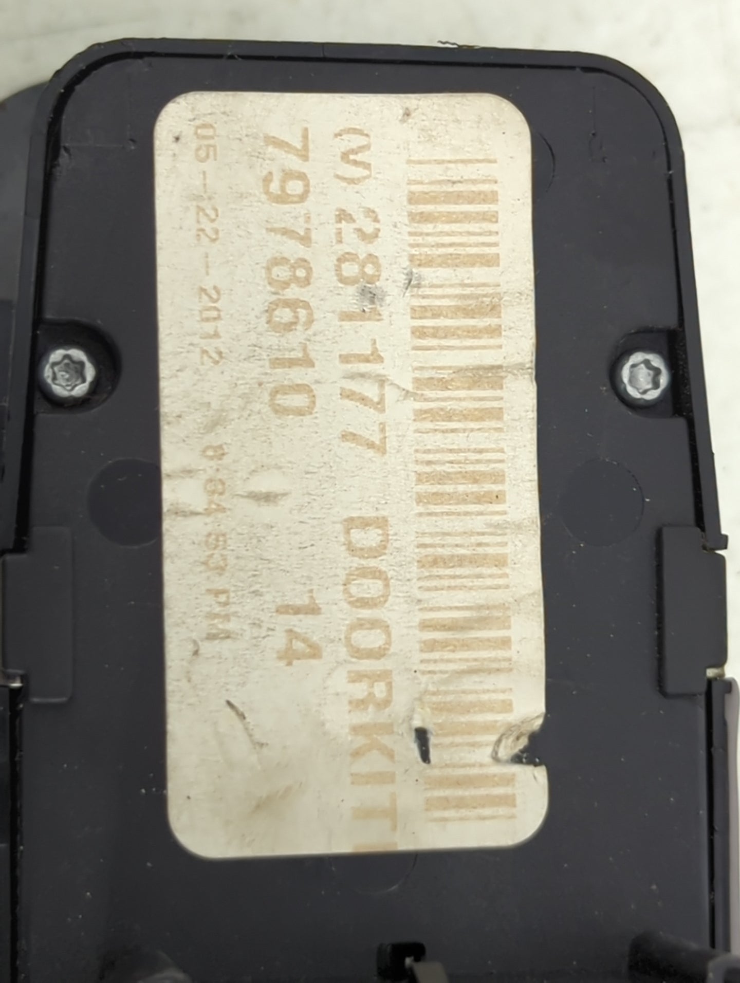 2012 Ram 1500 Master Power Window Switch Replacement Driver Side Left P/N:7978610 281177 Fits OEM Used Auto Parts - Oemuseda