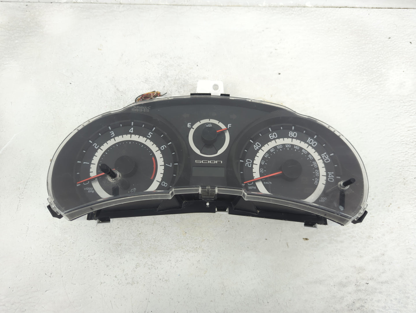 2011-2013 Scion Tc Instrument Cluster Speedometer Gauges P/N:769166-910 Fits Fits 2011 2012 2013 OEM Used Auto Parts - Oemus
