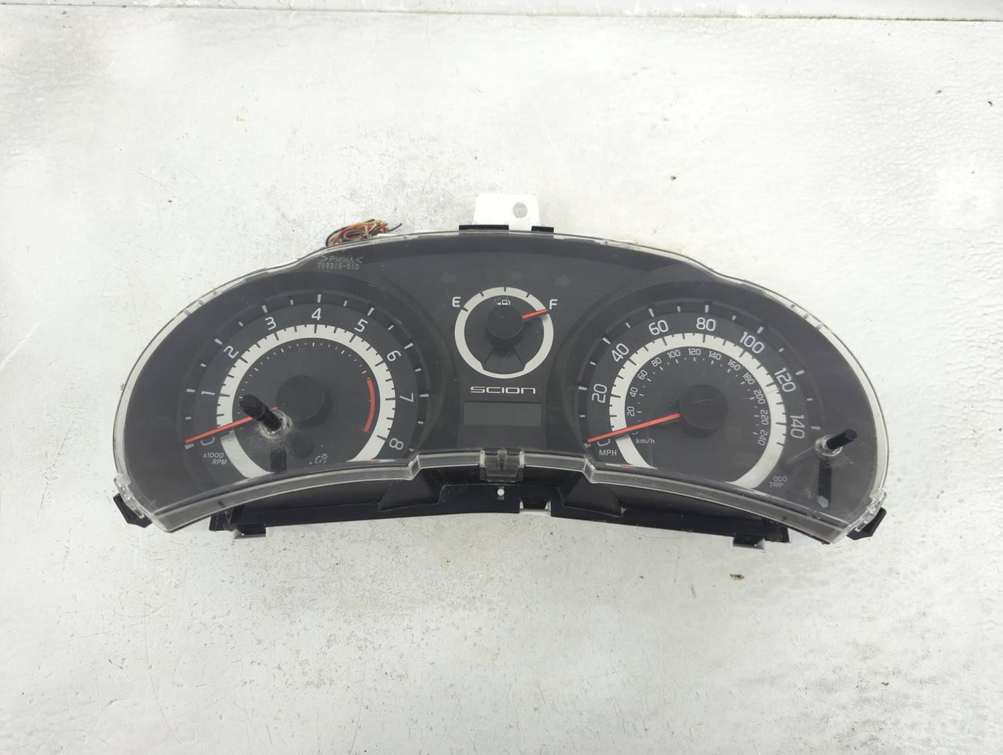 2011-2013 Scion Tc Instrument Cluster Speedometer Gauges P/N:769166-910 Fits Fits 2011 2012 2013 OEM Used Auto Parts - Oemus