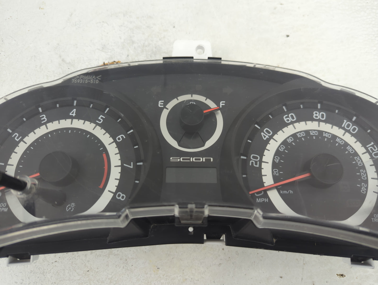 2011-2013 Scion Tc Instrument Cluster Speedometer Gauges P/N:769166-910 Fits Fits 2011 2012 2013 OEM Used Auto Parts - Oemus