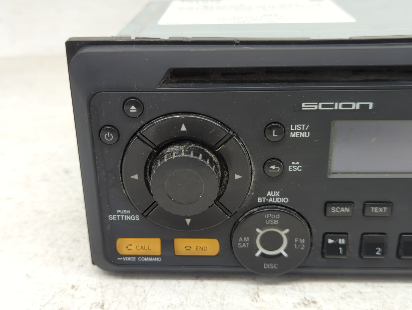 2011-2014 Scion Tc Radio AM FM Cd Player Receiver Replacement P/N:PT546-00120 Fits Fits 2011 2012 2013 2014 OEM Used Auto Pa