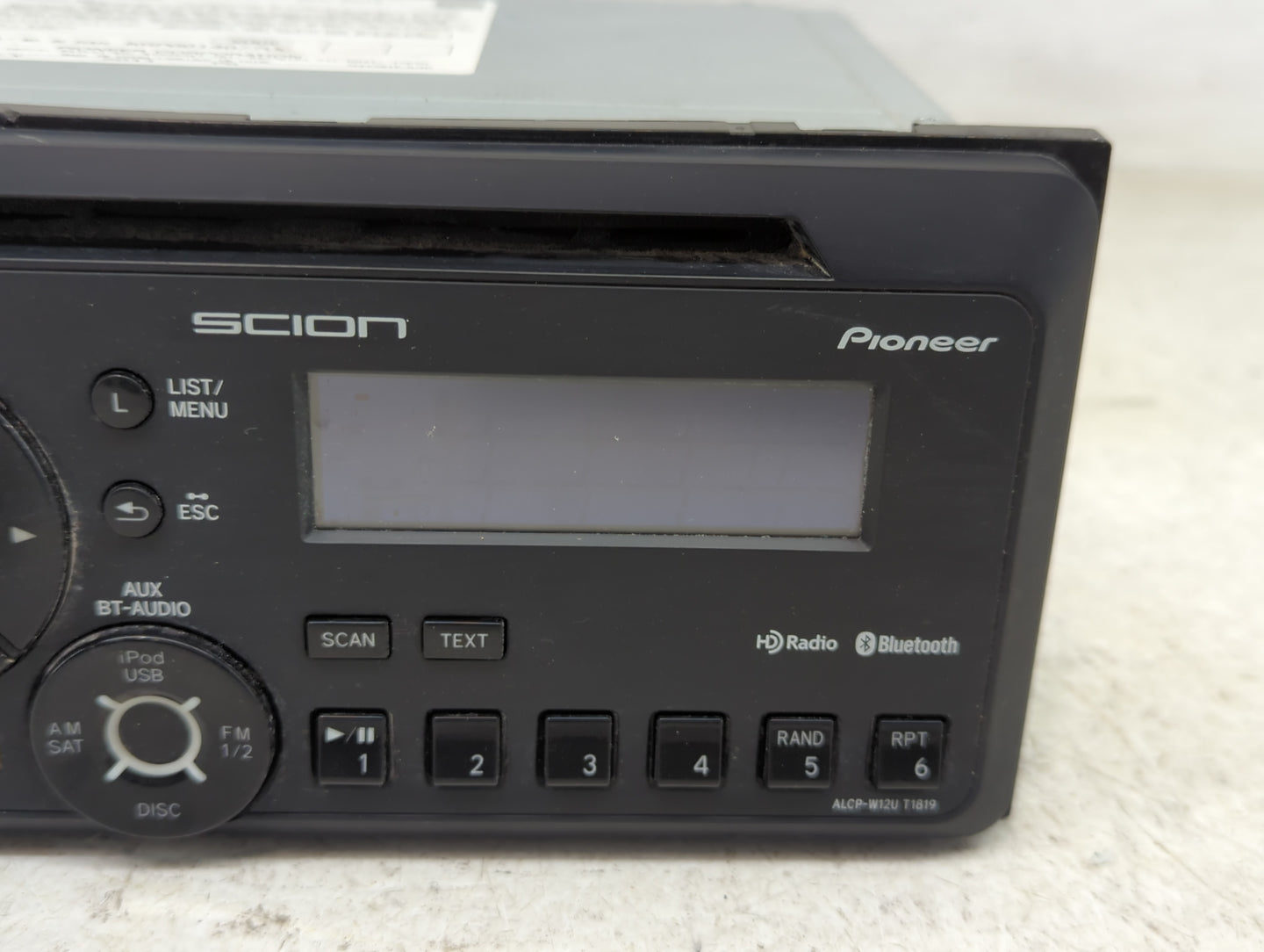 2011-2014 Scion Tc Radio AM FM Cd Player Receiver Replacement P/N:PT546-00120 Fits Fits 2011 2012 2013 2014 OEM Used Auto Pa