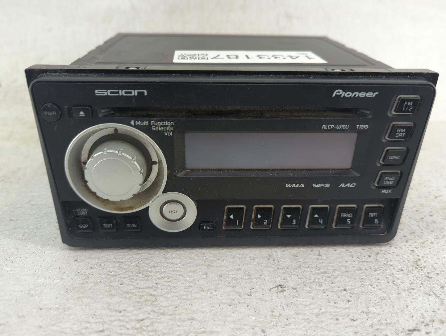 2011-2014 Scion Tc Radio AM FM Cd Player Receiver Replacement P/N:PT546-00111 Fits Fits 2011 2012 2013 2014 OEM Used Auto Pa