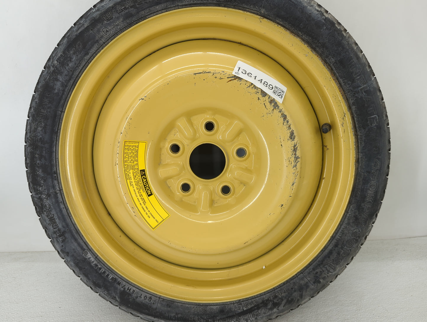 2008-2015 Scion Xb Spare Donut Tire Wheel Rim Oem - Oemusedautoparts1.com