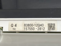 2012 Scion Xb Instrument Cluster Speedometer Gauges P/N:83800-12Q40 157550-2812 Miles: Fits OEM Used Auto Parts - Oemusedaut