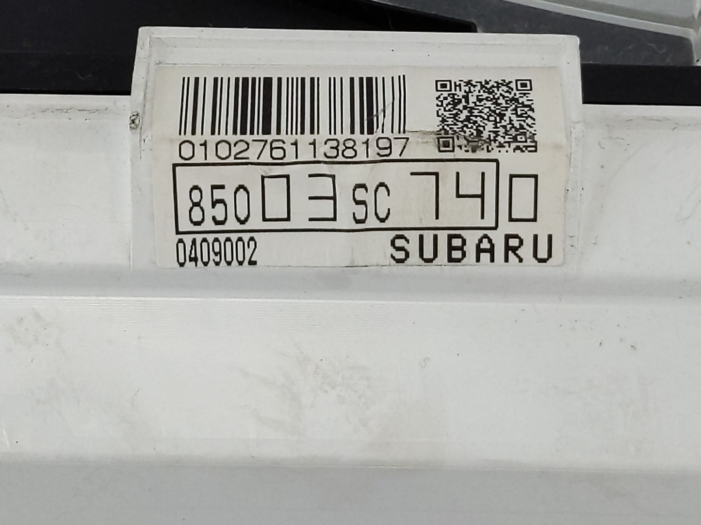 2012 Subaru Forester Instrument Cluster Speedometer Gauges P/N:8503SC740 Fits OEM Used Auto Parts - Oemusedautoparts1.com