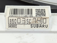 2012 Subaru Forester Instrument Cluster Speedometer Gauges P/N:85003SC740 Fits OEM Used Auto Parts - Oemusedautoparts1.com