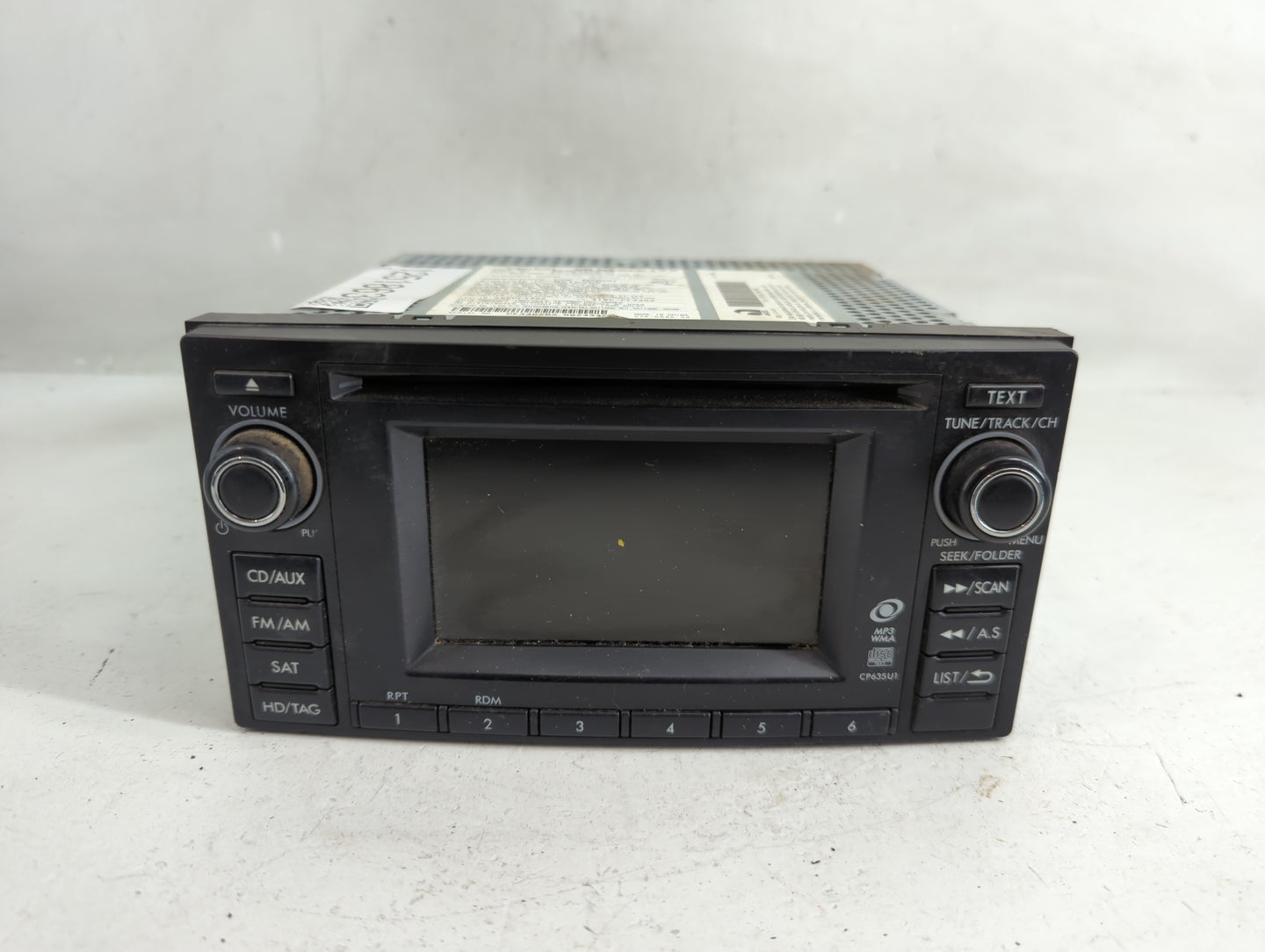 2012 Subaru Forester Radio AM FM Cd Player Receiver Replacement P/N:86201SC630 Fits OEM Used Auto Parts - Oemusedautoparts1.