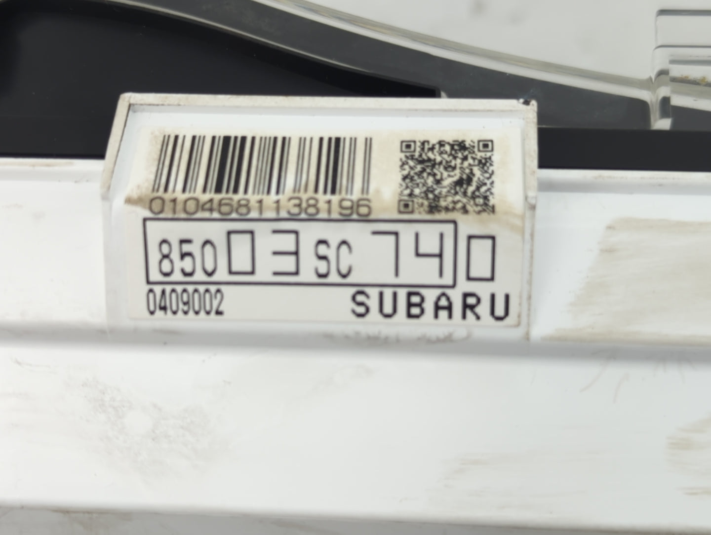 2012 Subaru Forester Instrument Cluster Speedometer Gauges P/N:85003SC740 Fits OEM Used Auto Parts - Oemusedautoparts1.com