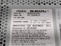 2012 Subaru Forester Radio AM FM Cd Player Receiver Replacement P/N:86201SC620 Fits OEM Used Auto Parts - Oemusedautoparts1.