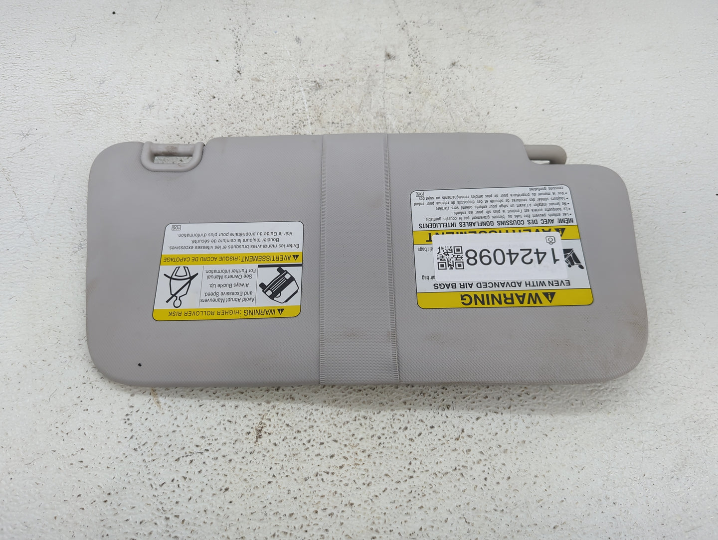 2012 Subaru Forester Sun Visor Shade Replacement Driver Left Mirror Fits OEM Used Auto Parts - Oemusedautoparts1.com