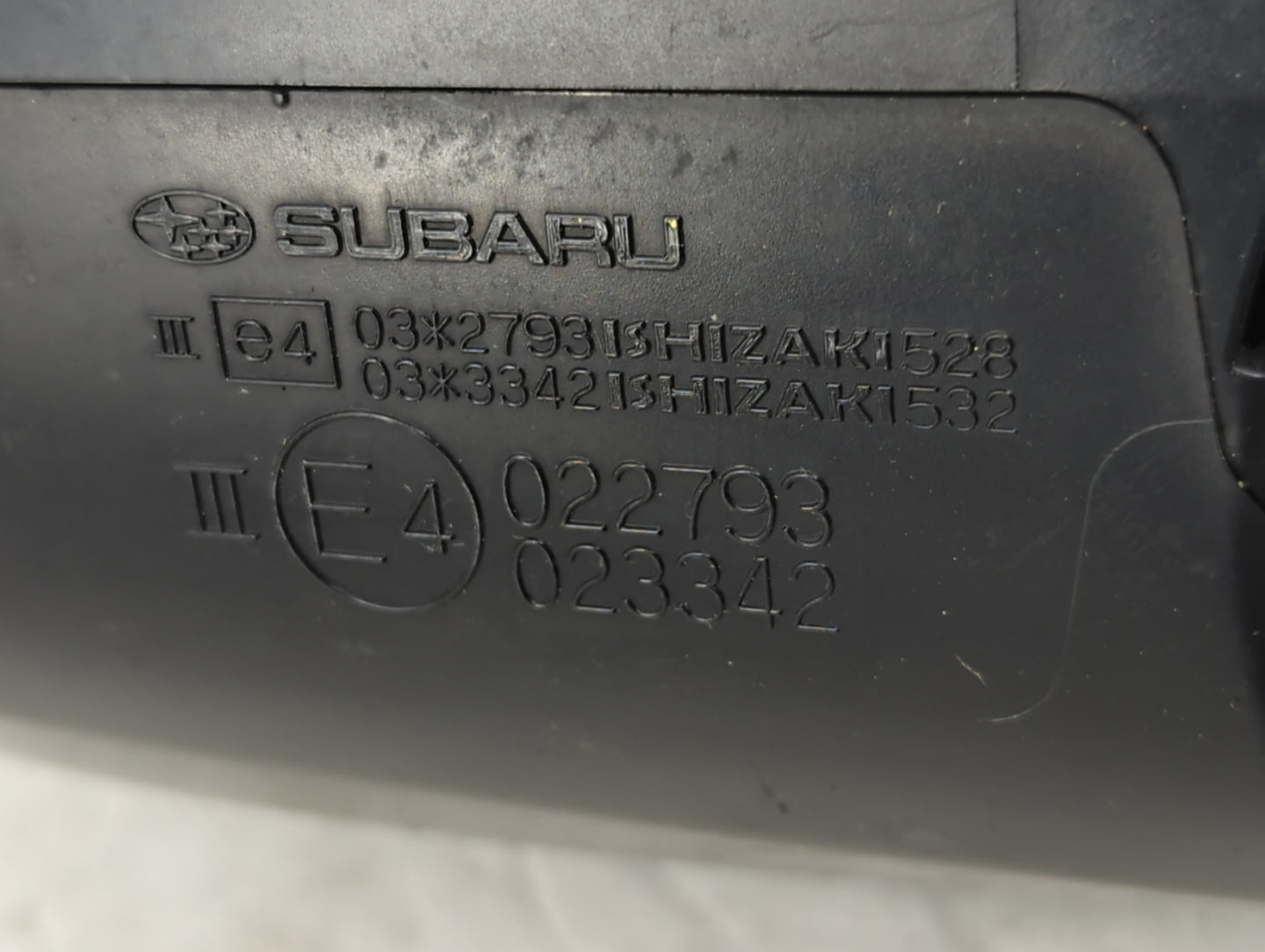 2012 Subaru Forester Driver Side View Mirror - Left Door Mirror OEM Used - Oemusedautoparts1.com