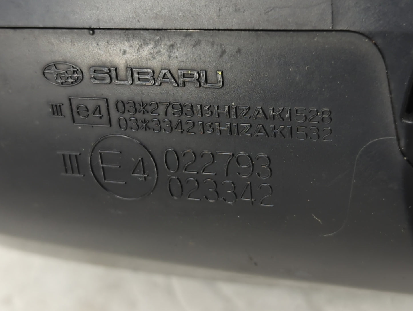 2012 Subaru Forester Driver Side View Mirror - Left Door Mirror OEM Used - Oemusedautoparts1.com